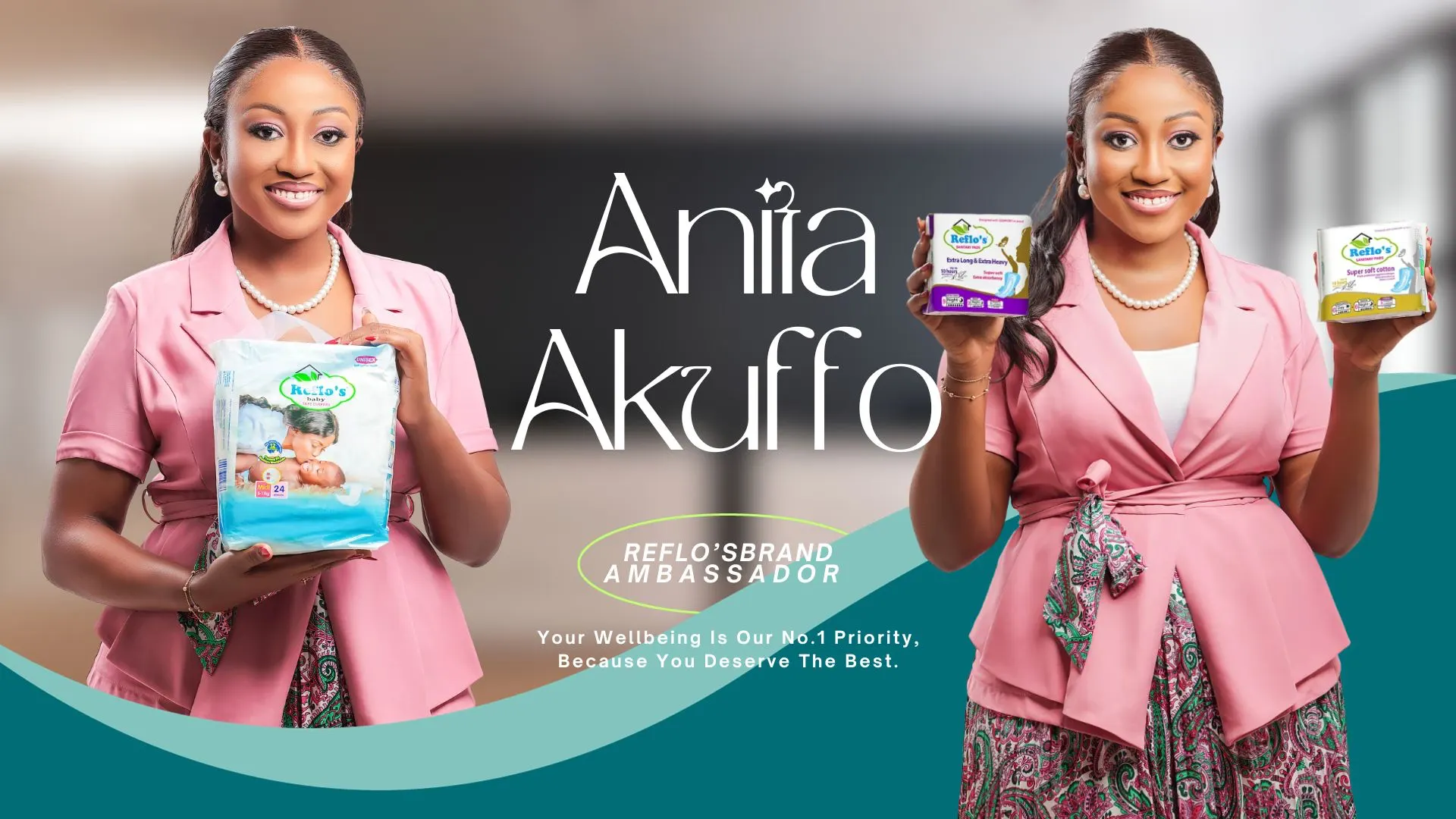 Anita Akuffo Return As Brand Ambassador For Reflo Company Limited