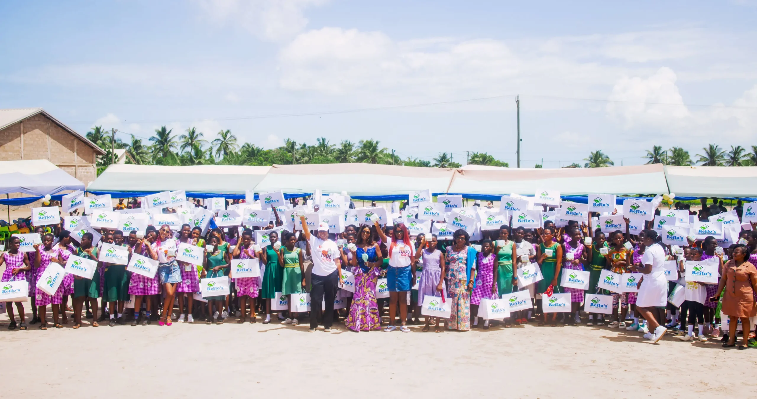 Reflo Company Ltd Collaborates With The Florence Mensah Foundation To Commence The Foundation’s “1000 Girls” Project In Keta