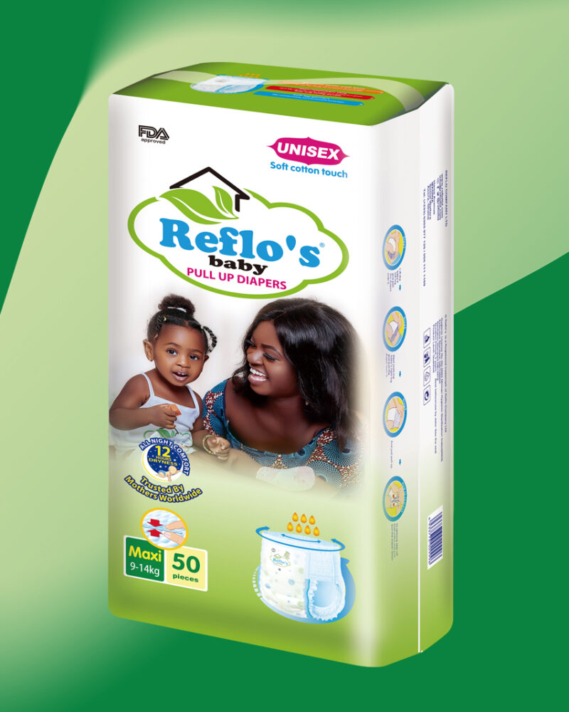 Maxi - Reflo’s® Baby Pull Up Diapers - 50pcs